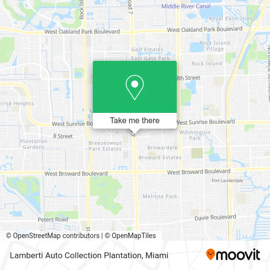 Lamberti Auto Collection Plantation map