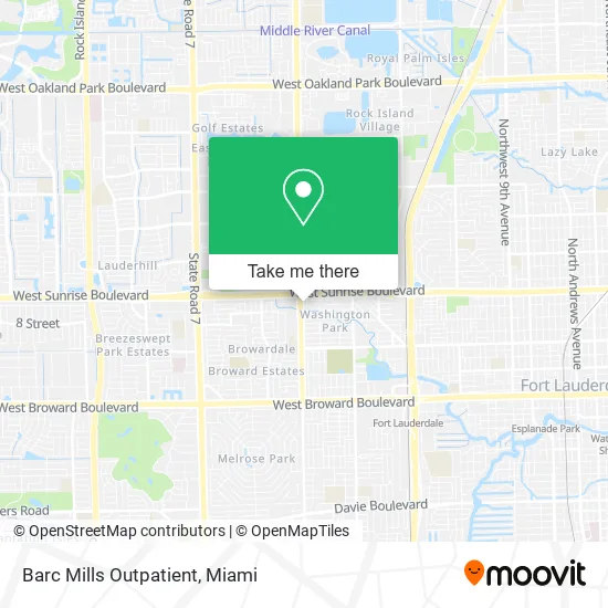 Barc Mills Outpatient map