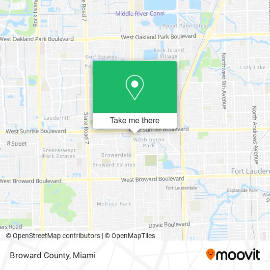 Broward County map