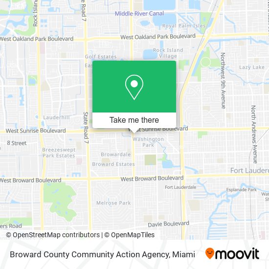 Mapa de Broward County Community Action Agency