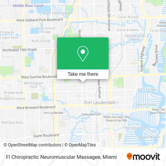 Fl Chiropractic Neuromuscular Massagee map