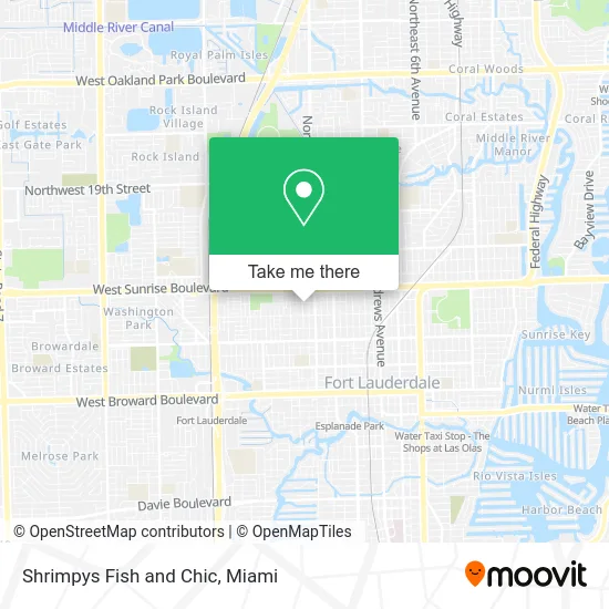 Shrimpys Fish and Chic map