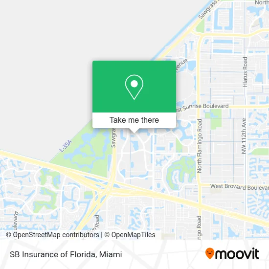 SB Insurance of Florida map