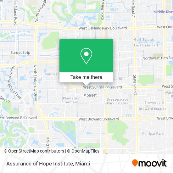 Assurance of Hope Institute map