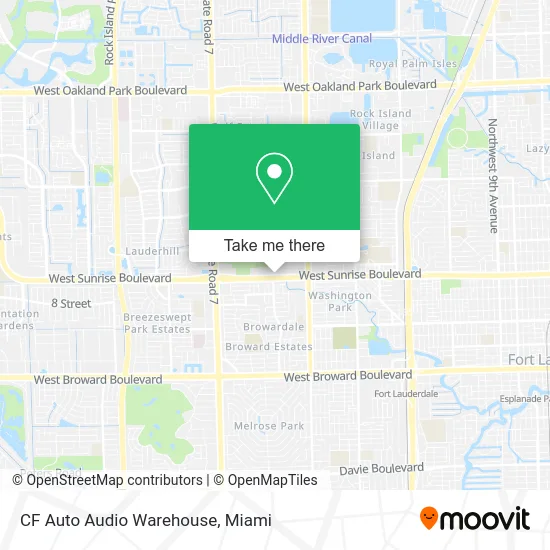 CF Auto Audio Warehouse map