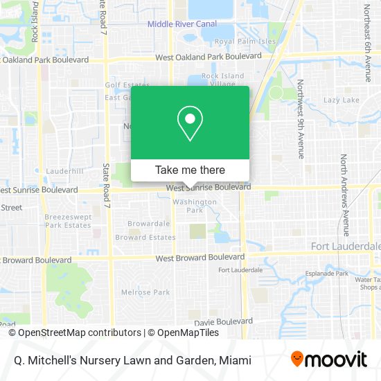 Mapa de Q. Mitchell's Nursery Lawn and Garden