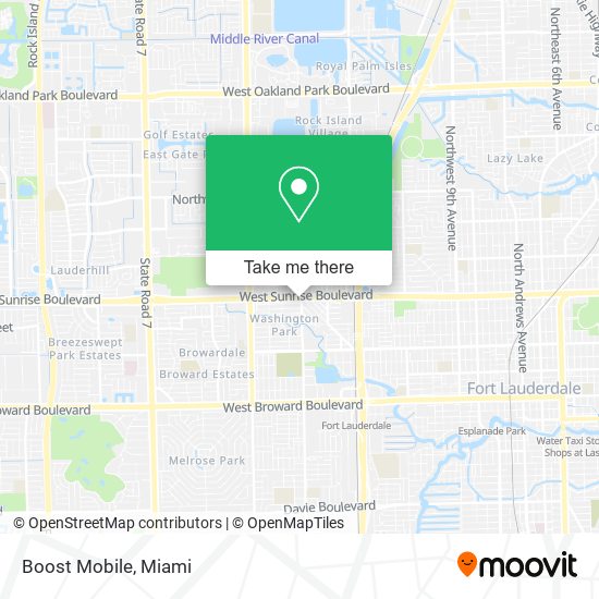 Boost Mobile map