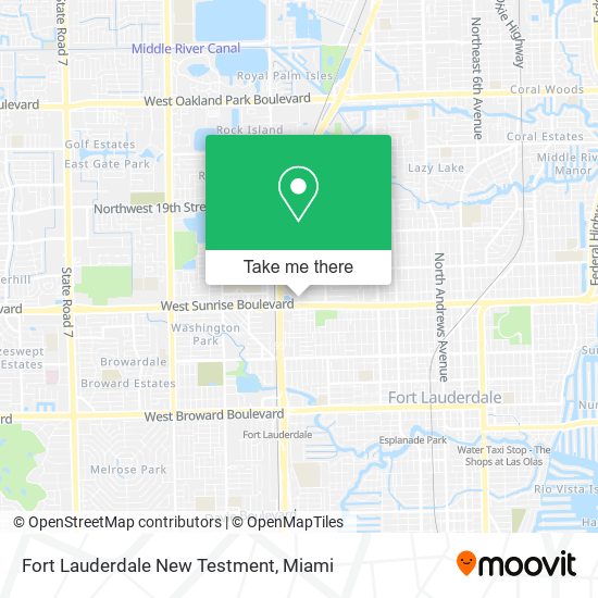 Mapa de Fort Lauderdale New Testment