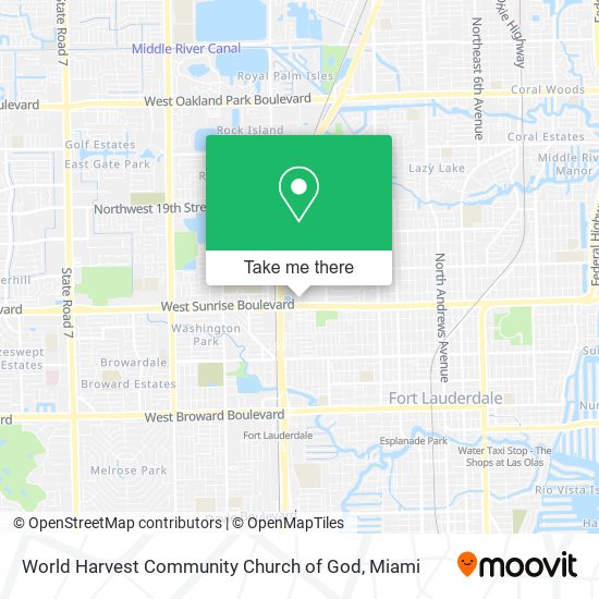 Mapa de World Harvest Community Church of God