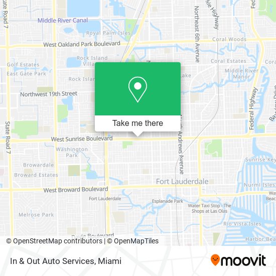 In & Out Auto Services map