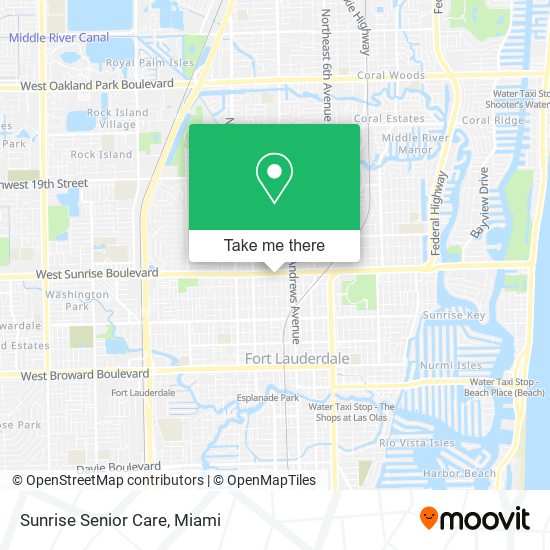 Sunrise Senior Care map