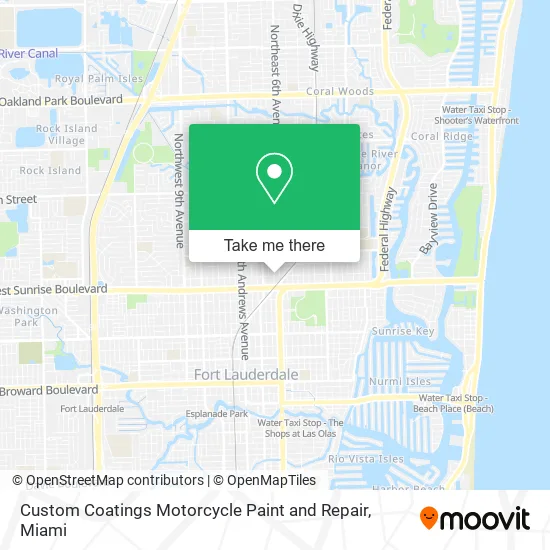 Mapa de Custom Coatings Motorcycle Paint and Repair