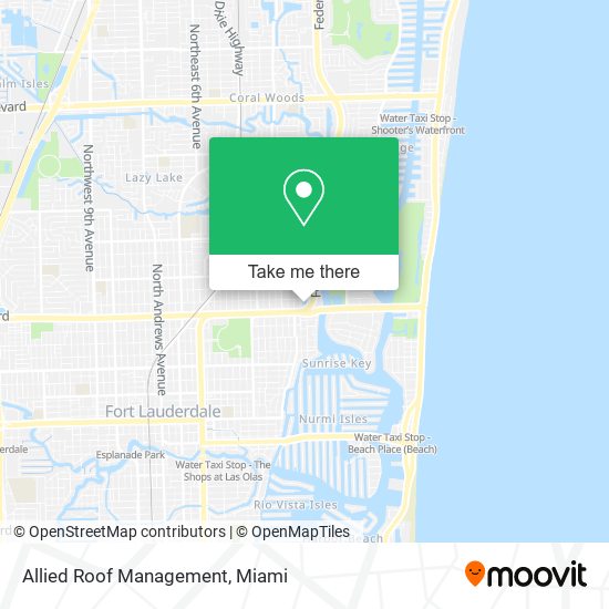 Allied Roof Management map