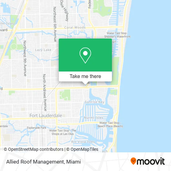 Allied Roof Management map
