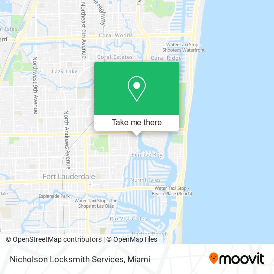 Nicholson Locksmith Services map
