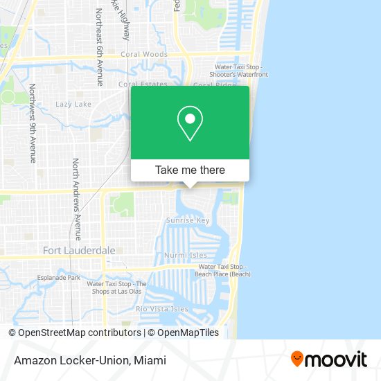 Mapa de Amazon Locker-Union