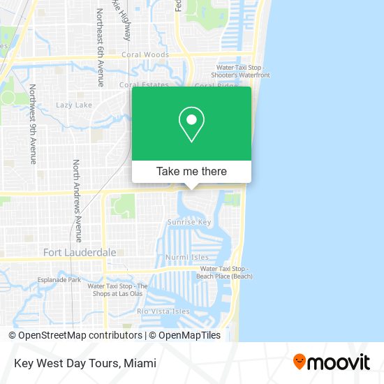 Mapa de Key West Day Tours