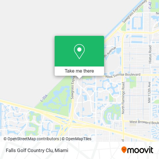 Falls Golf Country Clu map