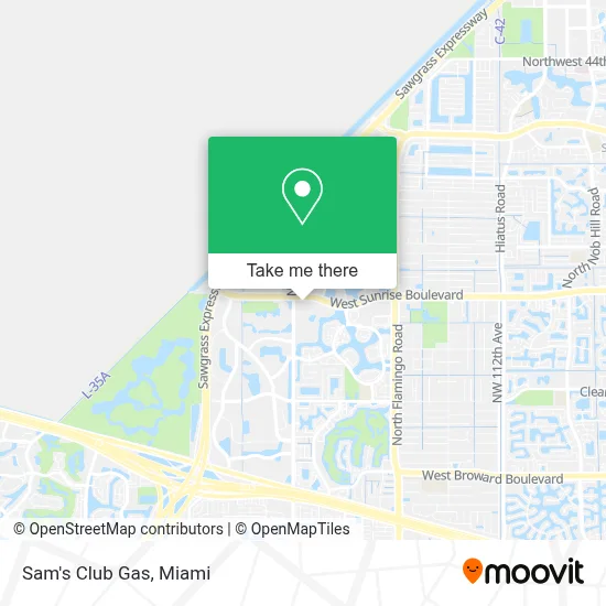 Sam's Club Gas map