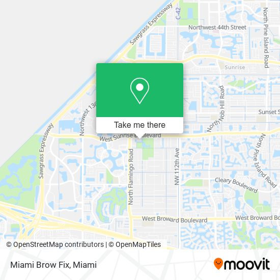 Mapa de Miami Brow Fix