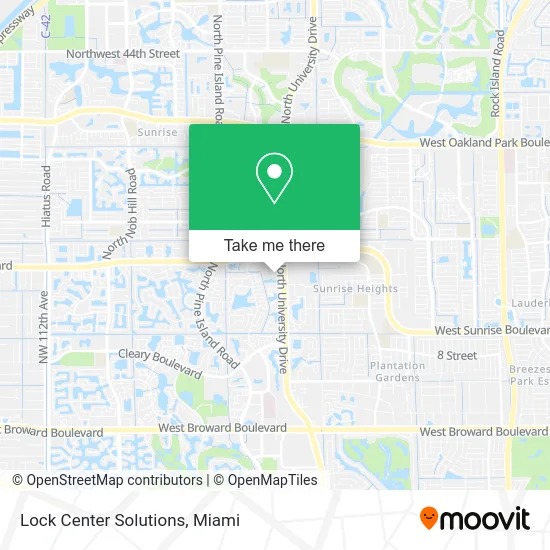 Lock Center Solutions map