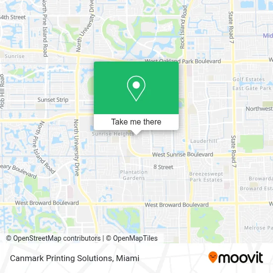 Canmark Printing Solutions map
