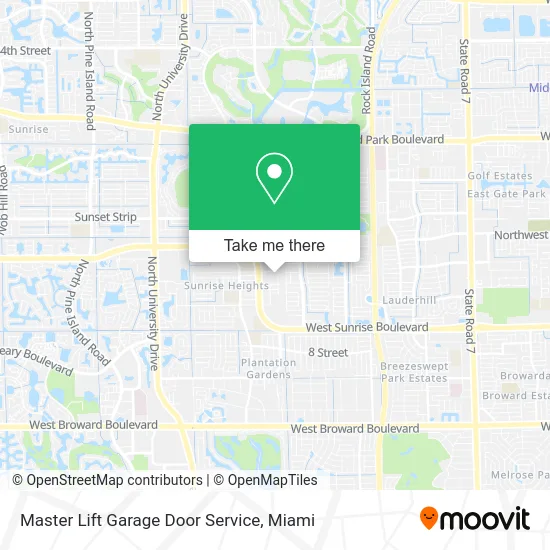 Master Lift Garage Door Service map