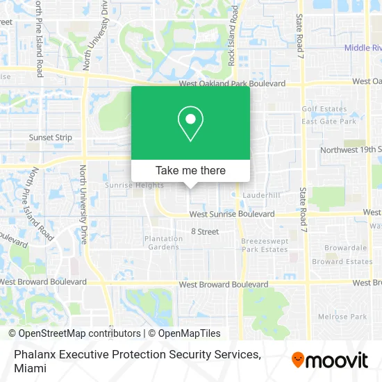 Phalanx Executive Protection Security Services map