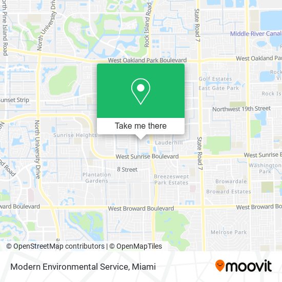 Modern Environmental Service map