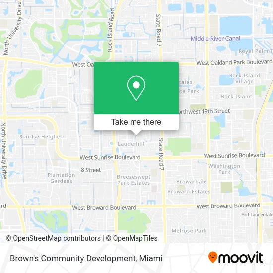 Brown's Community Development map