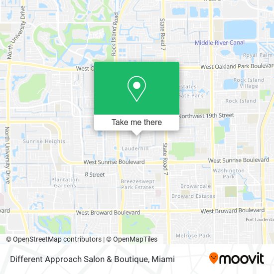 Different Approach Salon & Boutique map