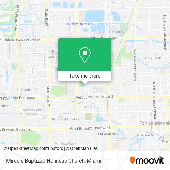 Mapa de Miracle Baptized Holiness Church