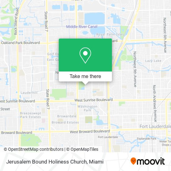 Jerusalem Bound Holiness Church map