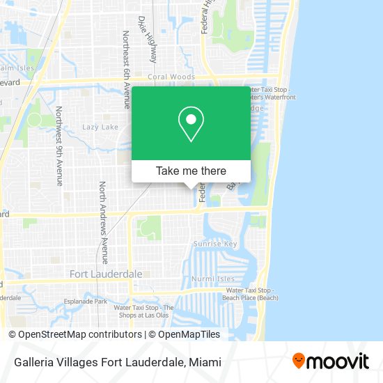 Galleria Villages Fort Lauderdale map