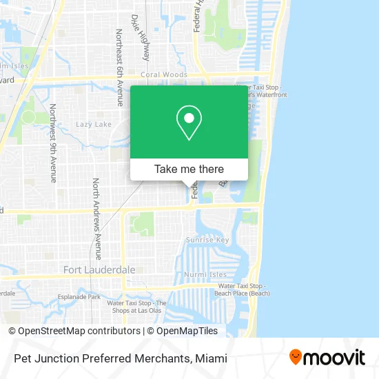 Mapa de Pet Junction Preferred Merchants