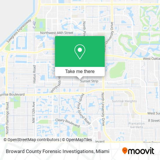 Mapa de Broward County Forensic Investigations