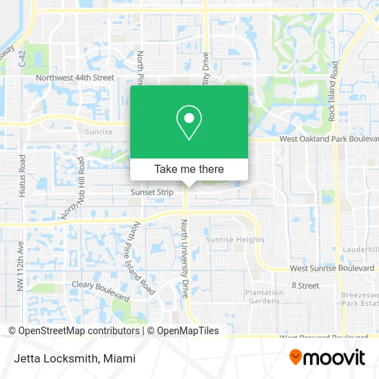 Jetta Locksmith map