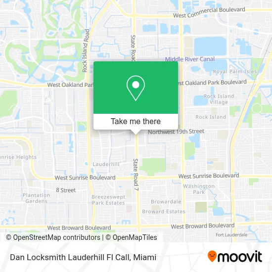 Dan Locksmith Lauderhill Fl Call map