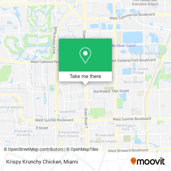 Krispy Krunchy Chicken map