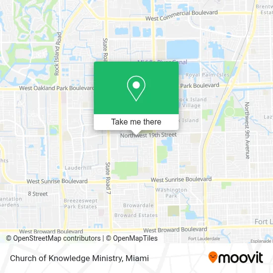 Church of Knowledge Ministry map