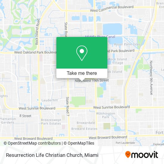 Resurrection Life Christian Church map