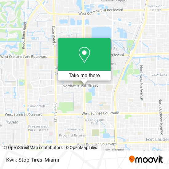 Kwik Stop Tires map