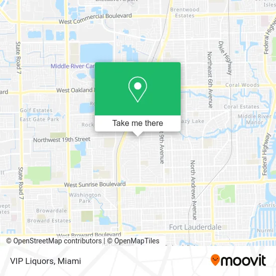 VIP Liquors map