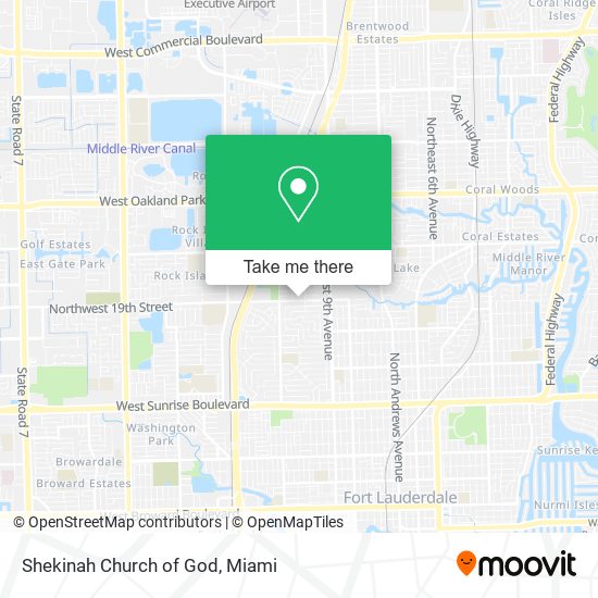 Shekinah Church of God map