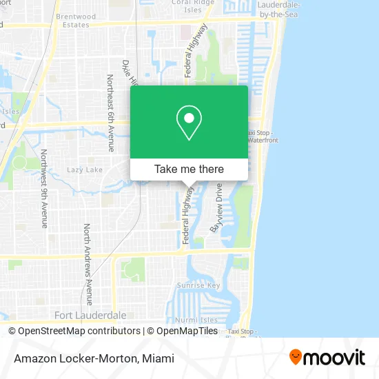Mapa de Amazon Locker-Morton