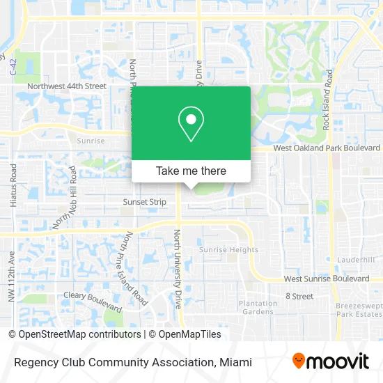 Regency Club Community Association map