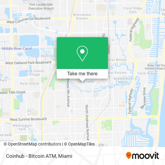 Mapa de Coinhub - Bitcoin ATM