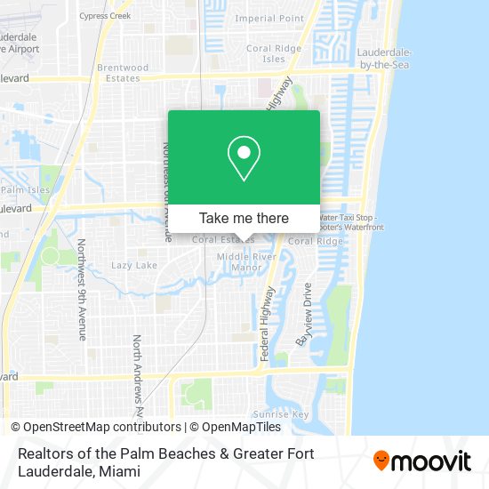 Realtors of the Palm Beaches & Greater Fort Lauderdale map