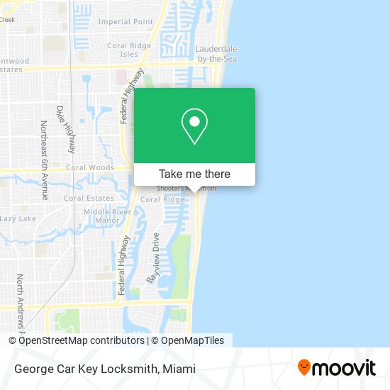 George Car Key Locksmith map