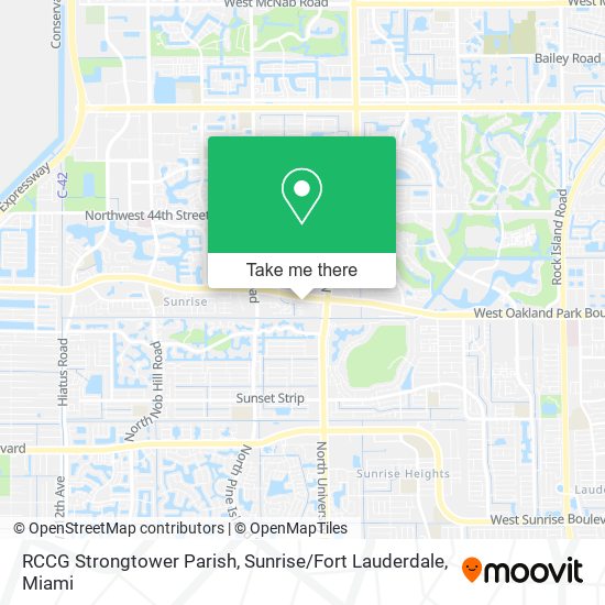 Mapa de RCCG Strongtower Parish, Sunrise / Fort Lauderdale